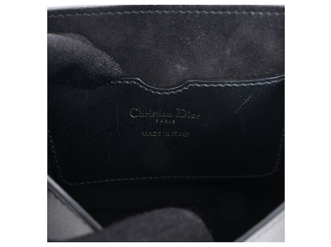 Dior Bobby Small Umhängetasche aus schwarzem Kalbsleder - view 18