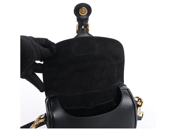 Dior Bobby Small Umhängetasche aus schwarzem Kalbsleder - view 20