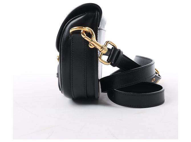 Dior Bobby Small Umhängetasche aus schwarzem Kalbsleder - view 3