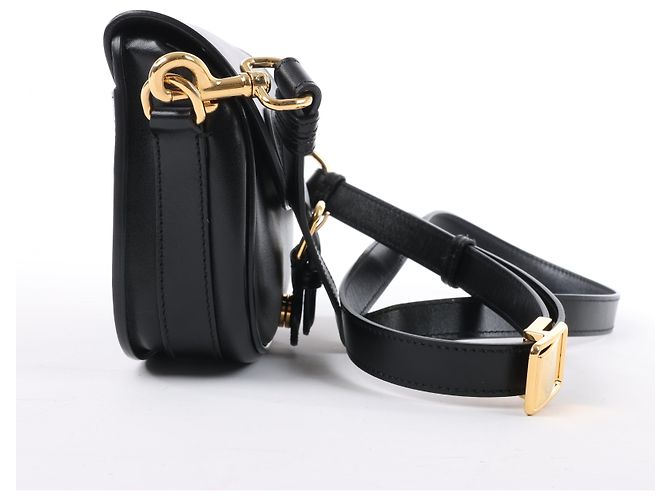 Dior Bobby Small Umhängetasche aus schwarzem Kalbsleder - view 5