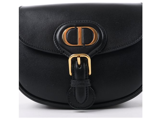 Dior Bobby Small Umhängetasche aus schwarzem Kalbsleder - view 6
