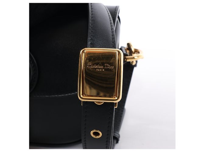 Dior Bobby Small Umhängetasche aus schwarzem Kalbsleder - view 7