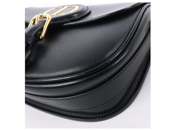 Dior Bobby Small Umhängetasche aus schwarzem Kalbsleder - view 9