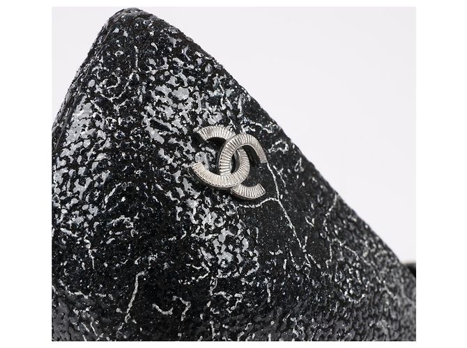 Timeless Chanel Coco Mark Lederabsätze Schwarz × Silber G29571, Größe 36 EU - Ansicht 7