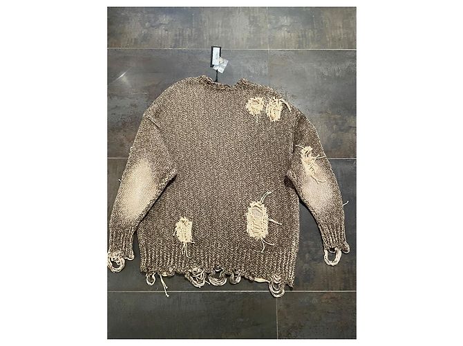 R13 Cardigan Baumwolle Khaki Beige Oversized - Ansicht 4
