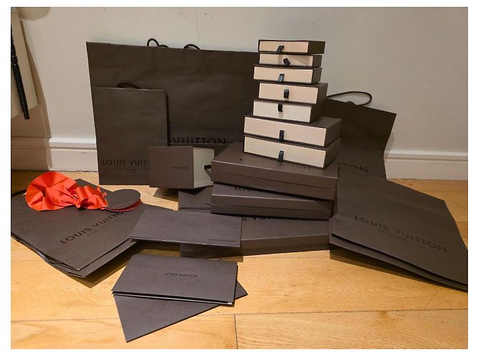 Boîtes de rangement Louis Vuitton marron - vue 2