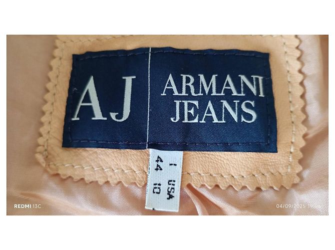 Giorgio Armani Lederjacke Beige - Ansicht 4
