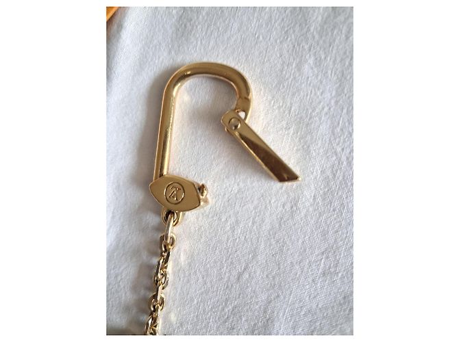 Charm per borsa Louis Vuitton Monogramma Camel Oro Beige D'oro Metallico Carne Gold hardware Cammello - vista 10