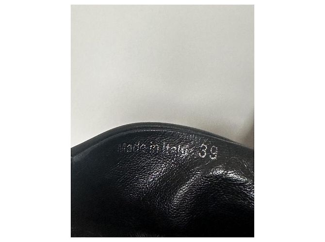 Dior Hermitage black leather tall boots - view 7