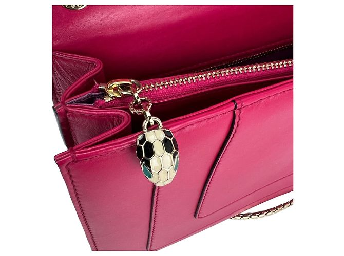 Bulgari Borsa a Spalla Bvlgari Serpenti Forever Rosa Scuro - vista 6