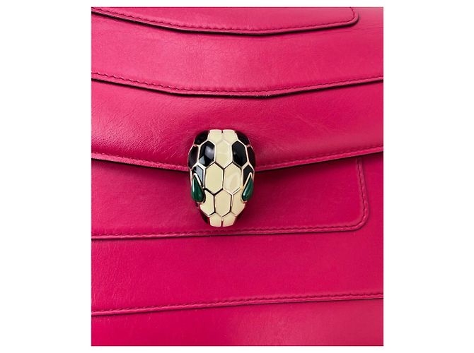 Bulgari Borsa a Spalla Bvlgari Serpenti Forever Rosa Scuro - vista 9