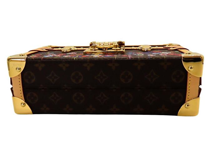 Borsa a Spalla Petite Malle Monogram Louis Vuitton Edizione Limitata Marrone - vista 5