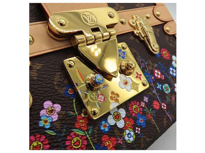 Borsa a Spalla Petite Malle Monogram Louis Vuitton Edizione Limitata Marrone - vista 9