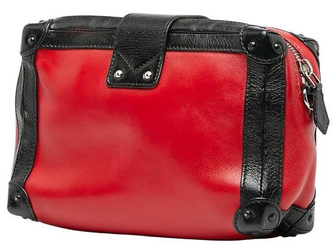 Borsa a spalla in pelle Petite Malle Soft MM Louis Vuitton Rosso - vista 2