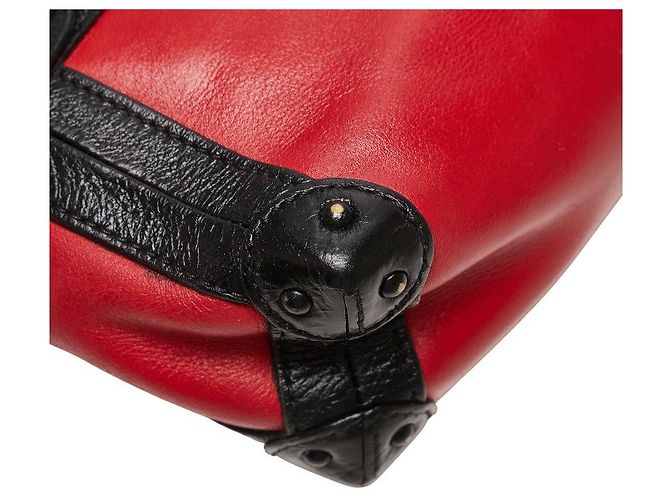 Borsa a spalla in pelle Petite Malle Soft MM Louis Vuitton Rosso - vista 5