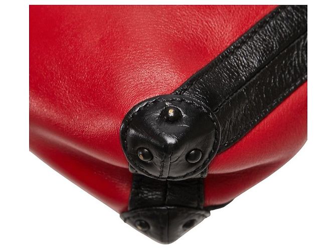 Borsa a spalla in pelle Petite Malle Soft MM Louis Vuitton Rosso - vista 6