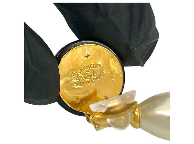 Pendientes Chanel Coco Mark Dorado Metálico - vista 3
