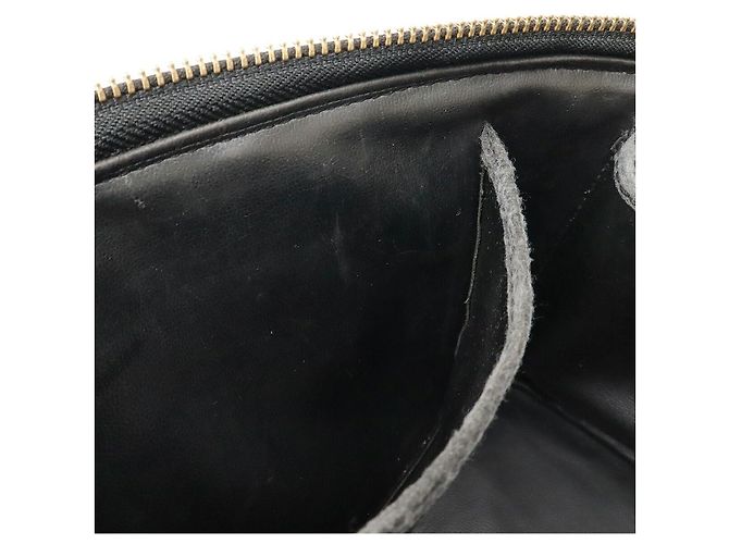 Borsa Vanity in Pelle Verniciata Nera Chanel Nero - vista 9