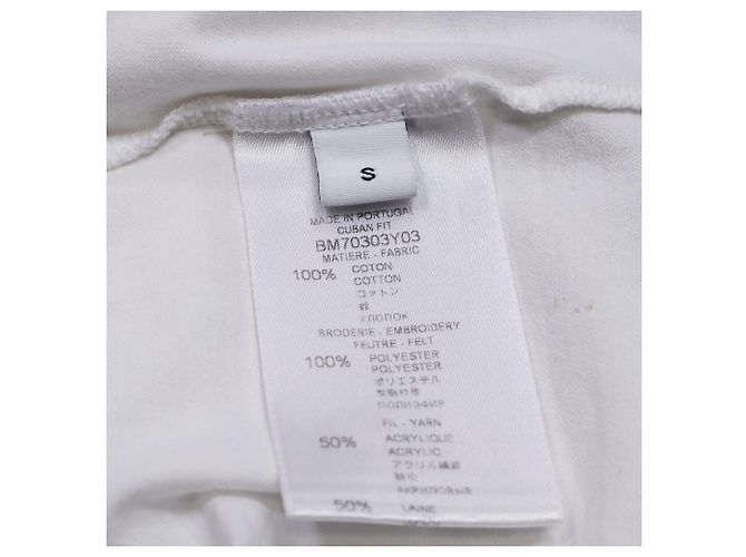 Camiseta de algodão branco bordada com estrelas Givenchy Cru - vista 6