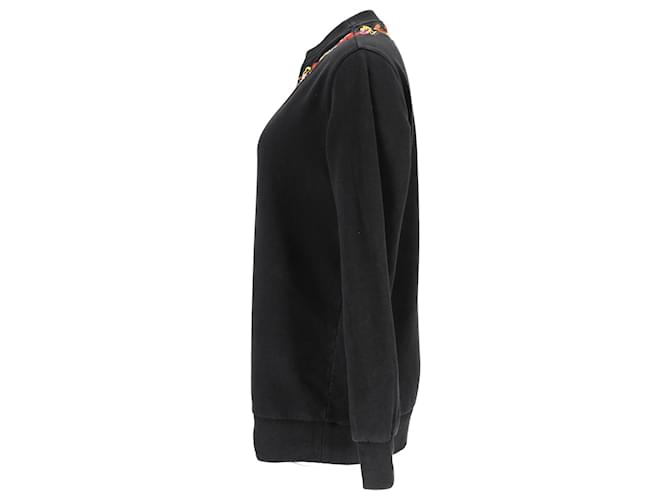 Schwarzer Sweatshirt mit Blumenstickerei von Givenchy - Ansicht 2