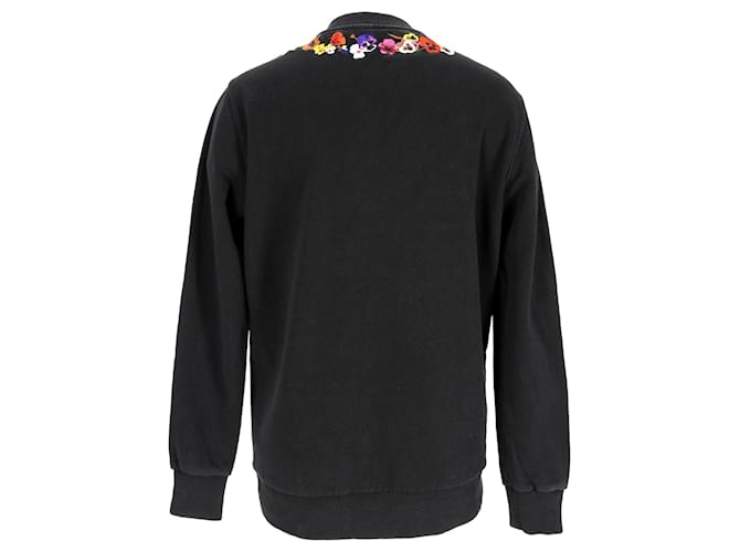 Schwarzer Sweatshirt mit Blumenstickerei von Givenchy - Ansicht 3