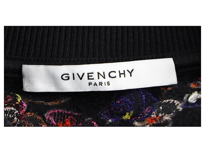 Schwarzer Sweatshirt mit Blumenstickerei von Givenchy - Ansicht 4