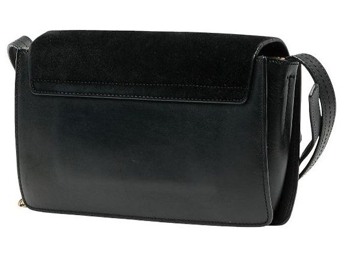 Chloé Borsa a spalla in pelle scamosciata Chloe Faye Nero - vista 2