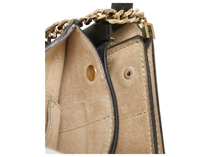 Chloé Borsa a spalla in pelle scamosciata Chloe Faye Nero - vista 8