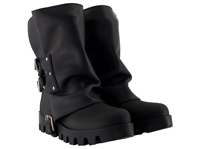 Dolce & Gabbana Bottines - Dolce&Gabbana - Cuir - Noir - Ansicht 2