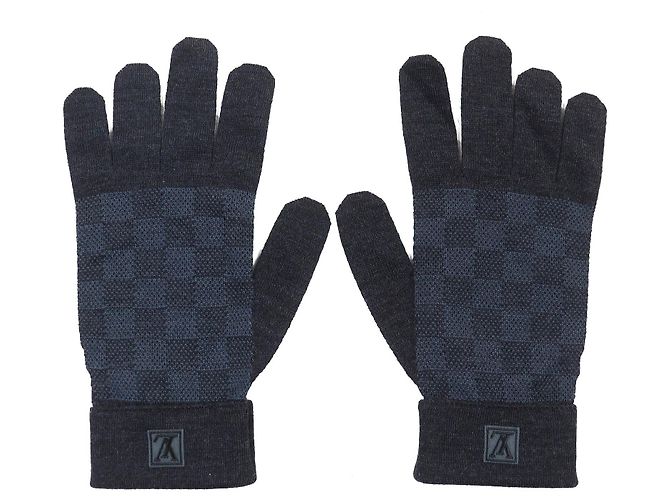 Strickhandschuhe Damier Gon Petite Graphite von Louis Vuitton Grau - Ansicht 3