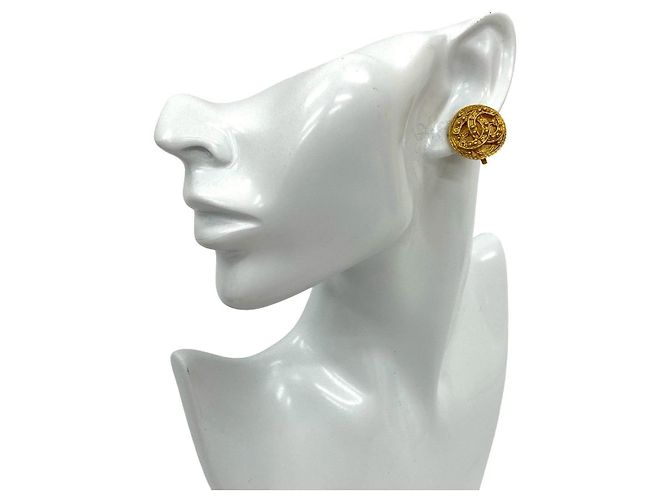 Chanel Coco Mark Ohrringe Golden Metallisch - Ansicht 2