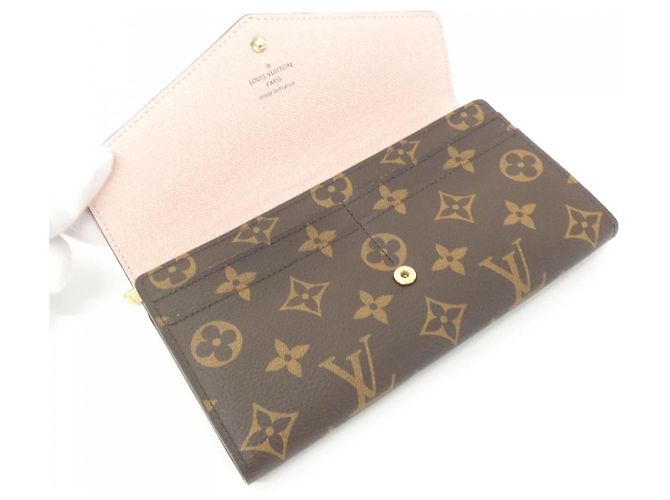 Carteira Longa Monograma Sarah da Louis Vuitton Marrom - vista 4