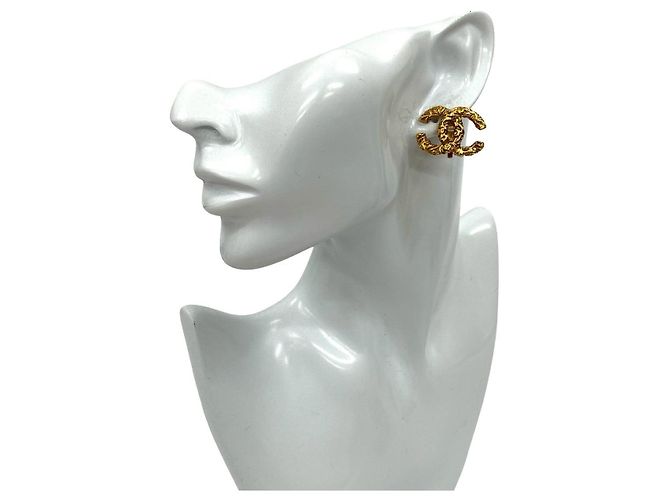 Chanel Coco Mark Ohrringe Golden Metallisch - Ansicht 2