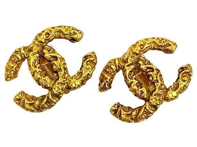 Chanel Coco Mark Ohrringe Golden Metallisch - Ansicht 5