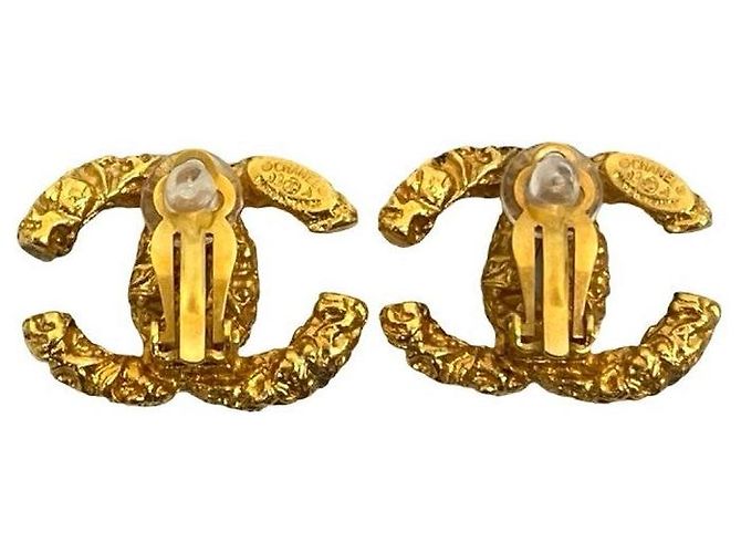 Chanel Coco Mark Ohrringe Golden Metallisch - Ansicht 6