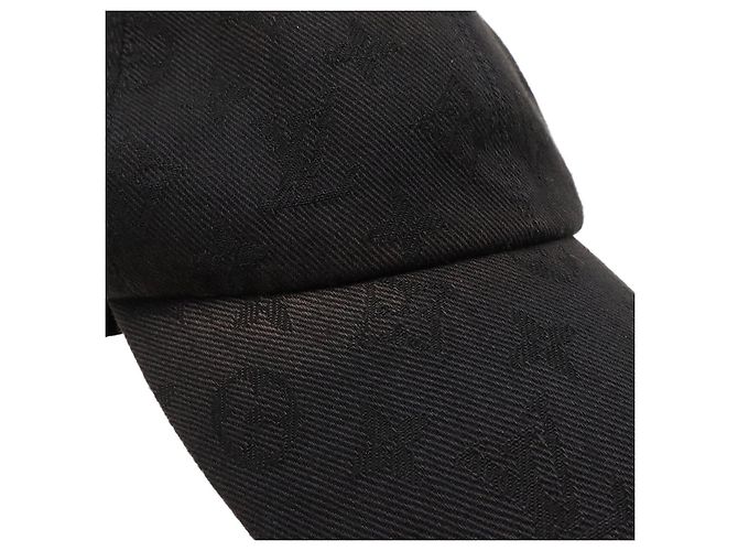 Cappellino da baseball in cotone Monogram Louis Vuitton Nero - vista 3