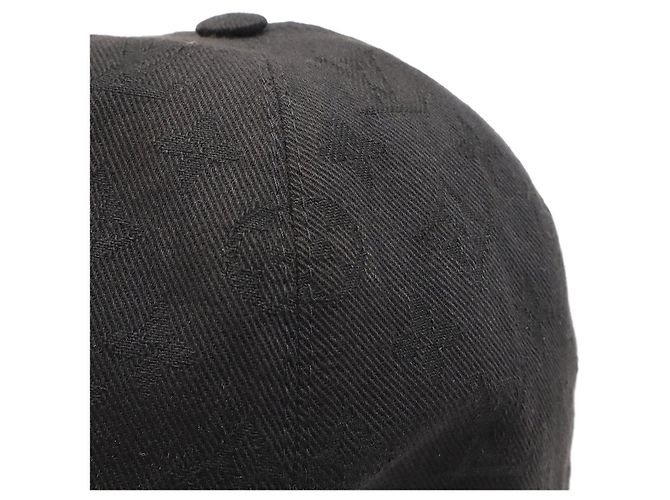 Cappellino da baseball in cotone Monogram Louis Vuitton Nero - vista 4