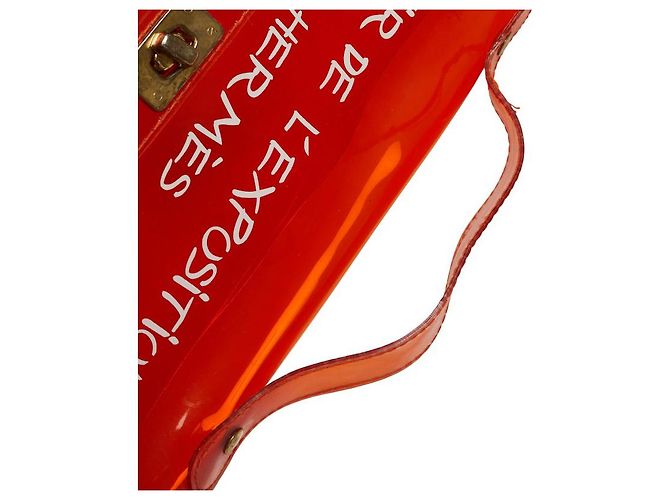 Hermès Vinyl Kelly Handtasche Orange - Ansicht 10