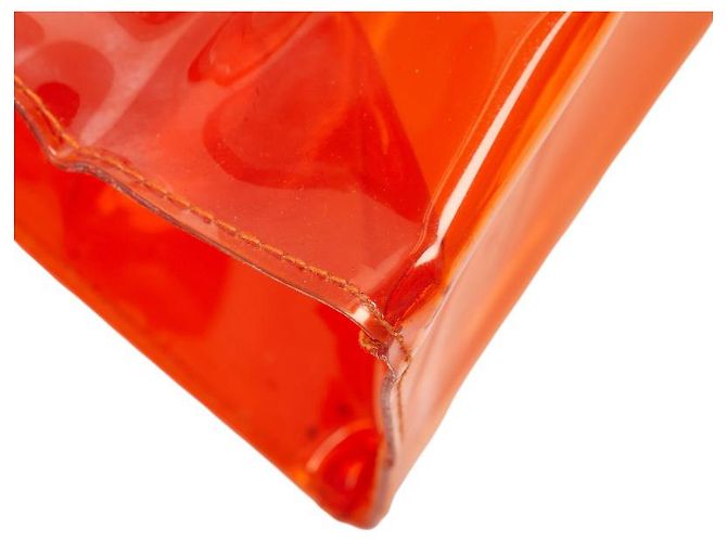 Hermès Vinyl Kelly Handtasche Orange - Ansicht 5