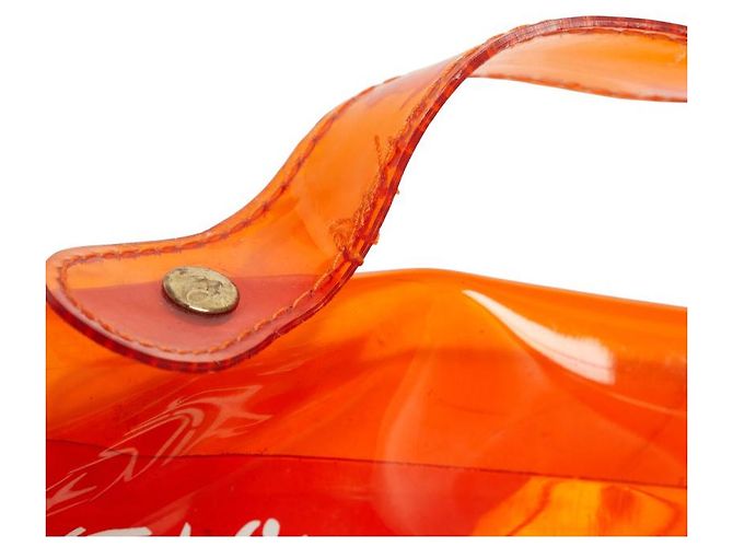 Hermès Vinyl Kelly Handtasche Orange - Ansicht 9