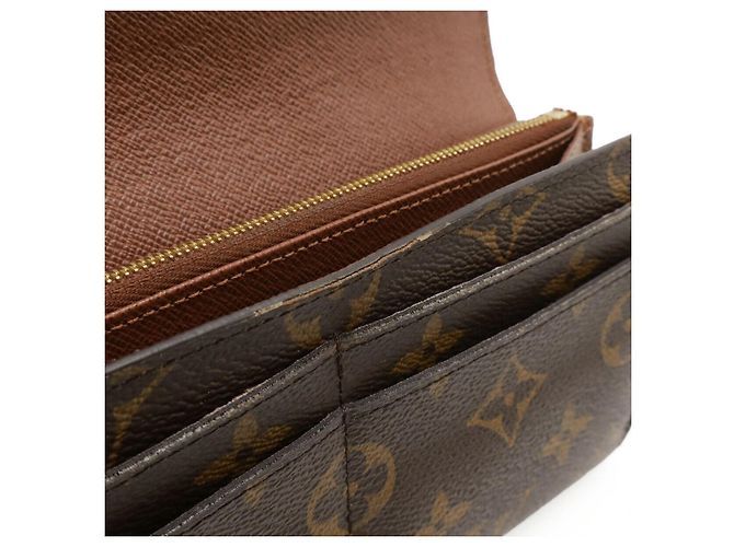 Portafoglio Lungo Sarah Monogram Louis Vuitton Marrone - vista 9