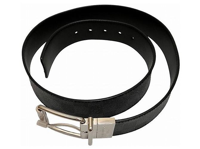 Cintura Louis Vuitton Sangle Ellipse Damier Graphite Nero - vista 2