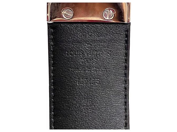 Cintura Louis Vuitton Sangle Ellipse Damier Graphite Nero - vista 4
