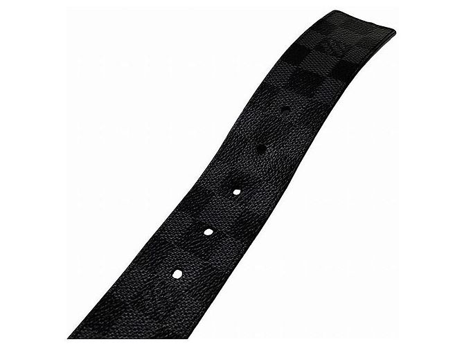 Cintura Louis Vuitton Sangle Ellipse Damier Graphite Nero - vista 7