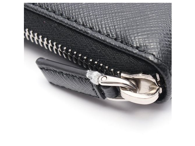 Prada SAFFIANO 1 Saffiano Leather Long Wallet Black - view 6
