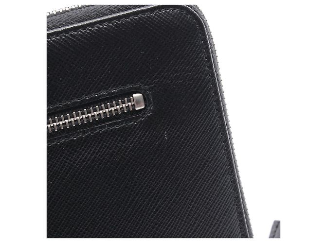 Prada SAFFIANO 1 Saffiano Leather Long Wallet Black - view 7