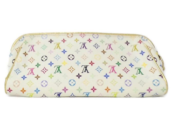 Pochette Kate in tela rivestita Multicolore Louis Vuitton Bianco - vista 2