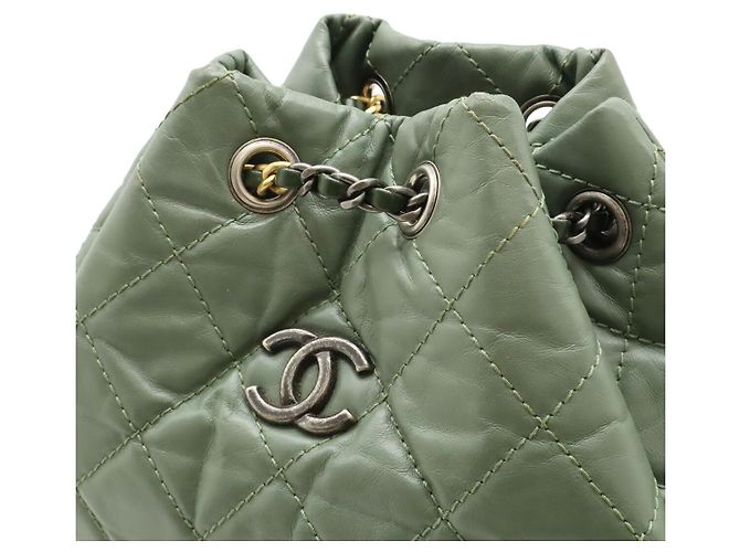 Chanel Gabrielle Small Backpack Green - view 4