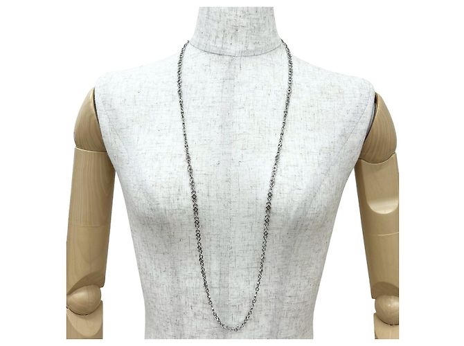 Collana Christian Dior Argento Metallico - vista 2