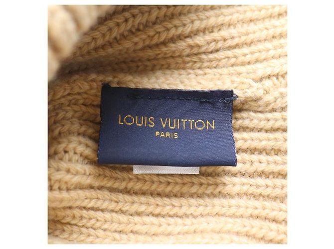 Gorro de lana LV Louis Vuitton Castaño Beige - vista 5